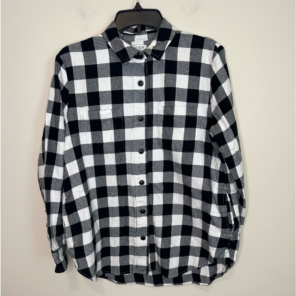 J. Crew Women’s Flannel Buffalo Plaid Shacket Size Small